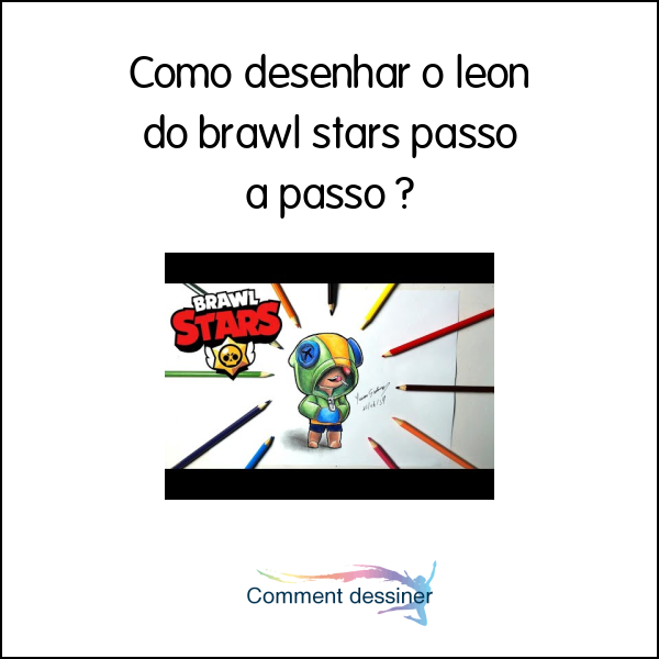 Como desenhar o leon do brawl stars passo a passo